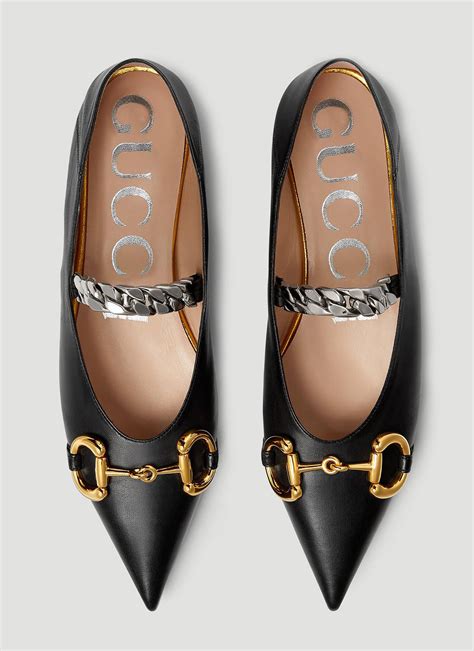 gucci deva ballet flats|gucci flat shoes women's.